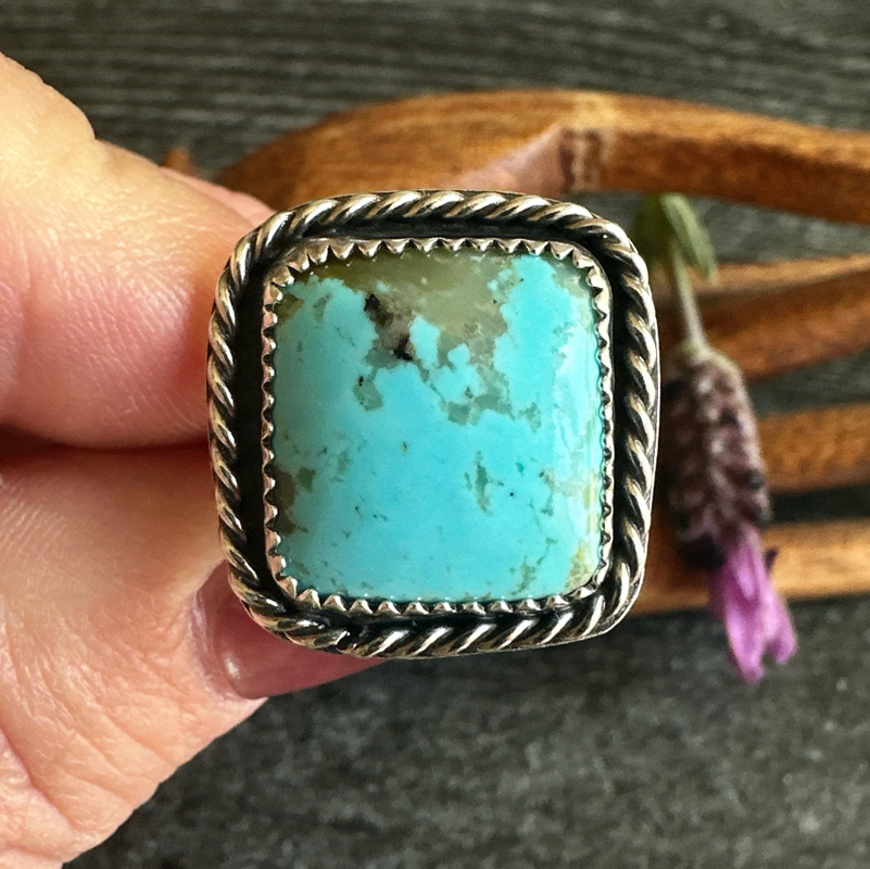Turquoise square ring 2025